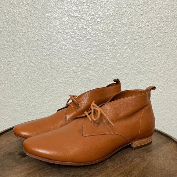 Cole Haan Tan Brown Leather Stellan Chukka Ankle Boots Women's Size 9 B - Picture 1 of 8